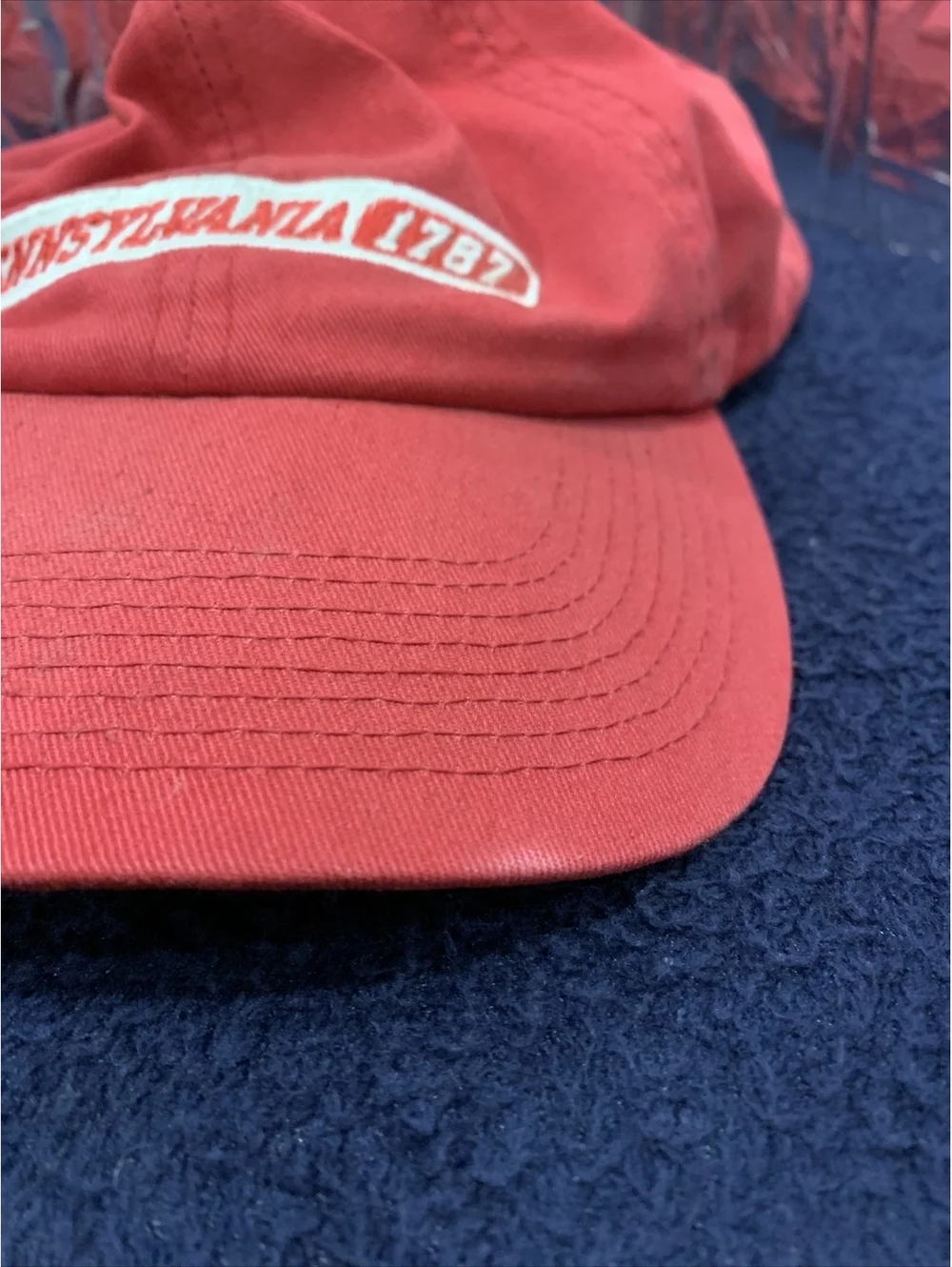 Philadelphia Pennsylvania 1787 Constitutional Convention Ratify Red Baseball Cap